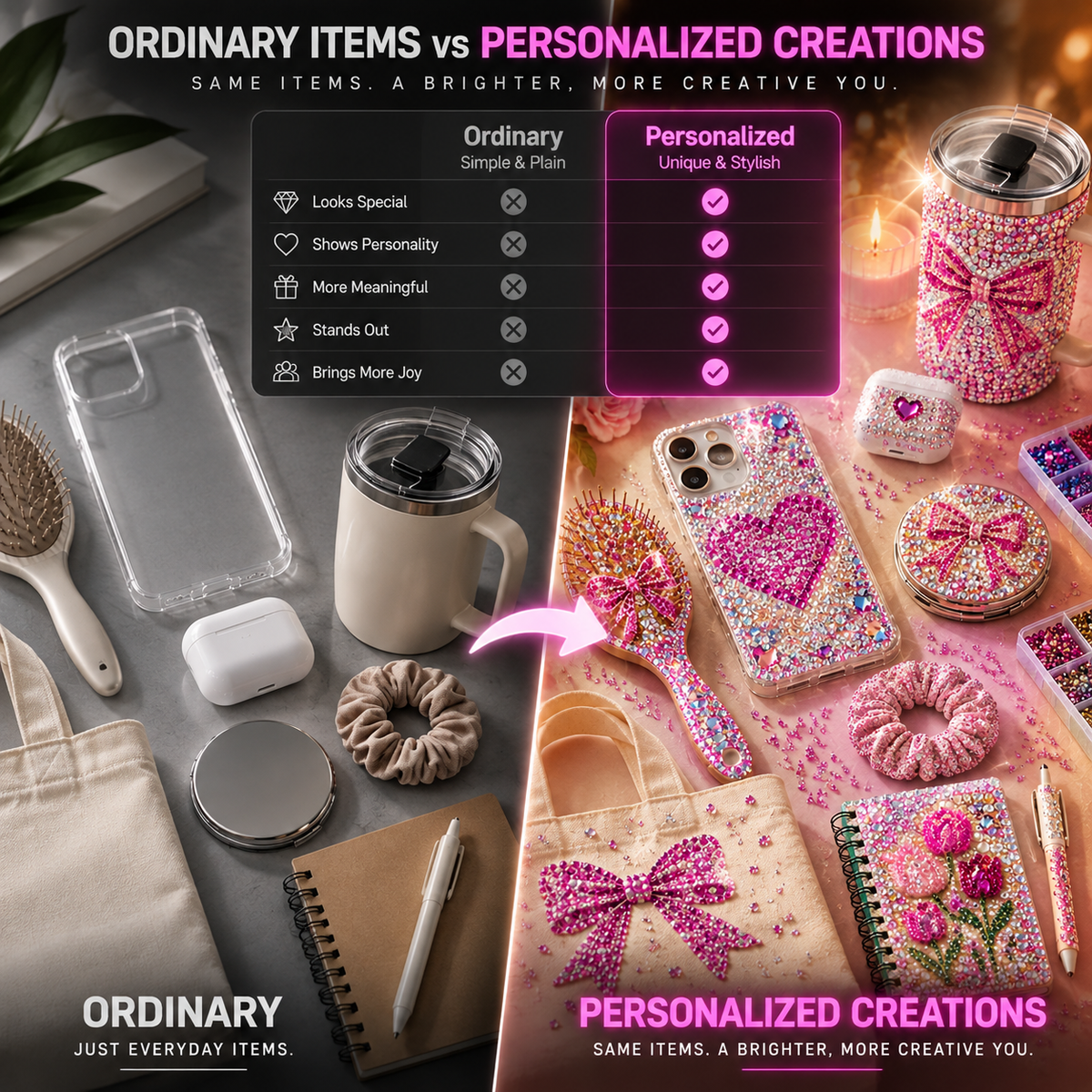 SparkleCraft 24-Color DIY Rhinestone Art Kit