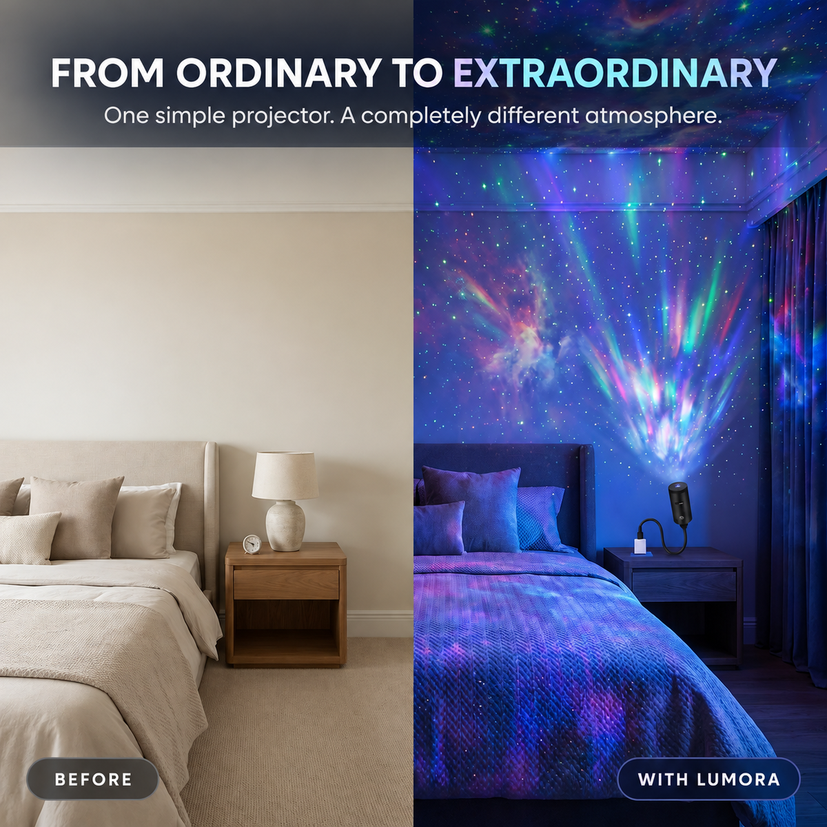 Lumora Galaxy Dream Projector