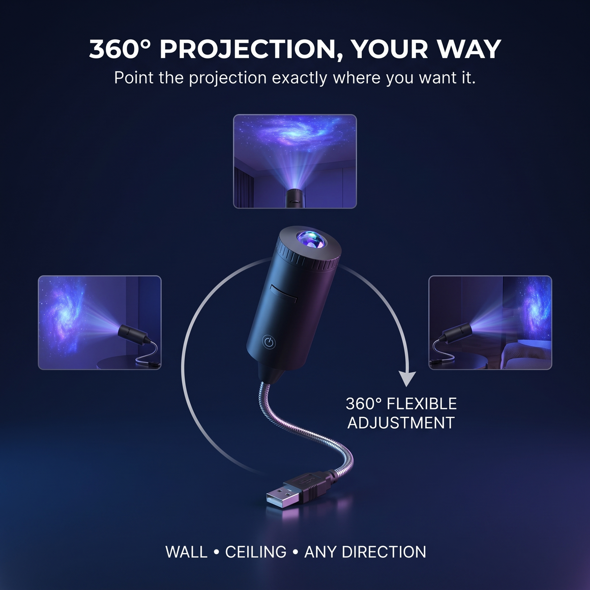 Lumora Galaxy Dream Projector