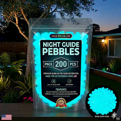 Colorful Glow-in-the-Dark Garden Stones🔥
