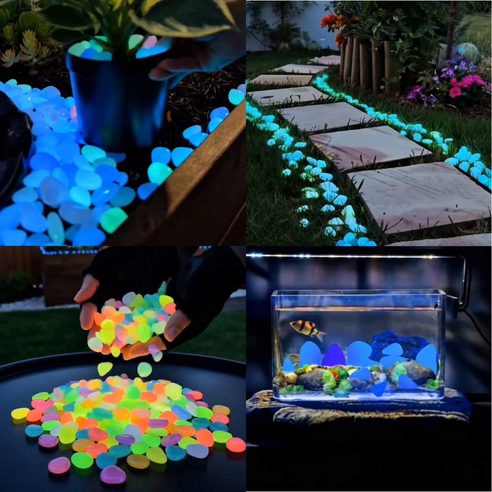 Colorful Glow-in-the-Dark Garden Stones🔥