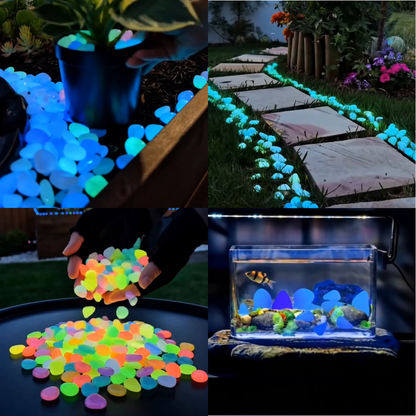 Colorful Glow-in-the-Dark Garden Stones🔥