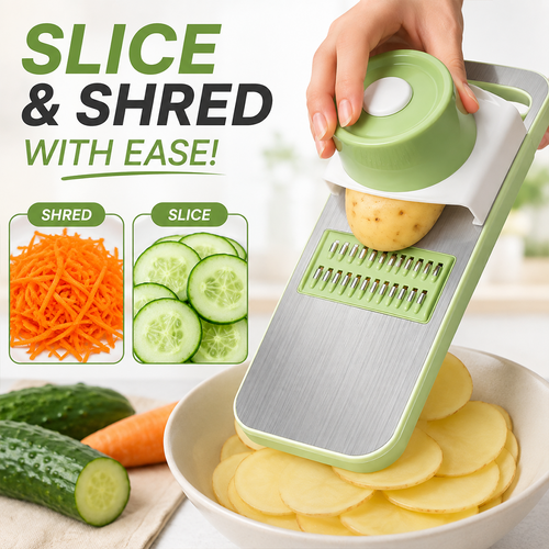 SafeSlice Multi-Function Vegetable Slicer & Grater
