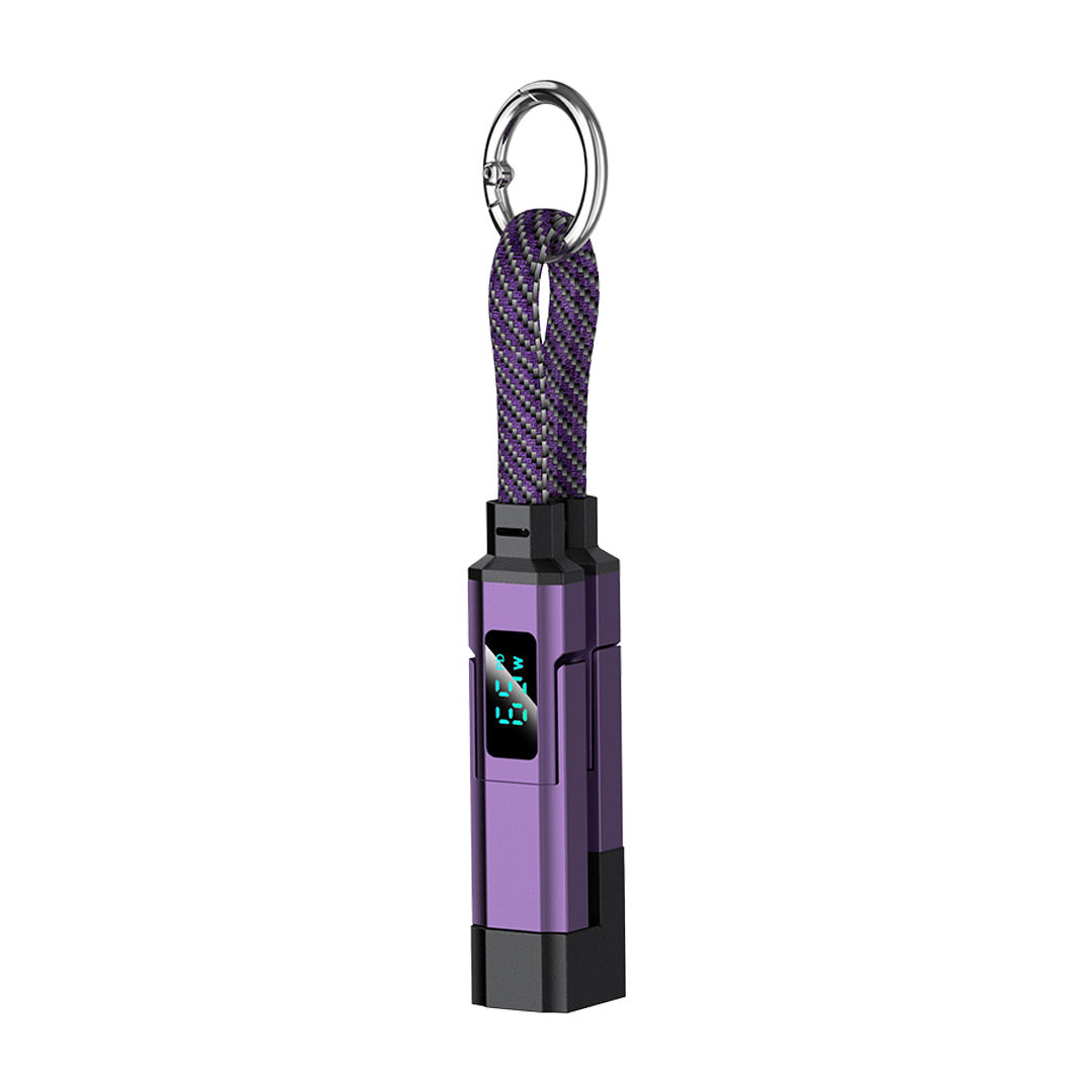 4 in 1 Digital Display Keychain Charging Cable