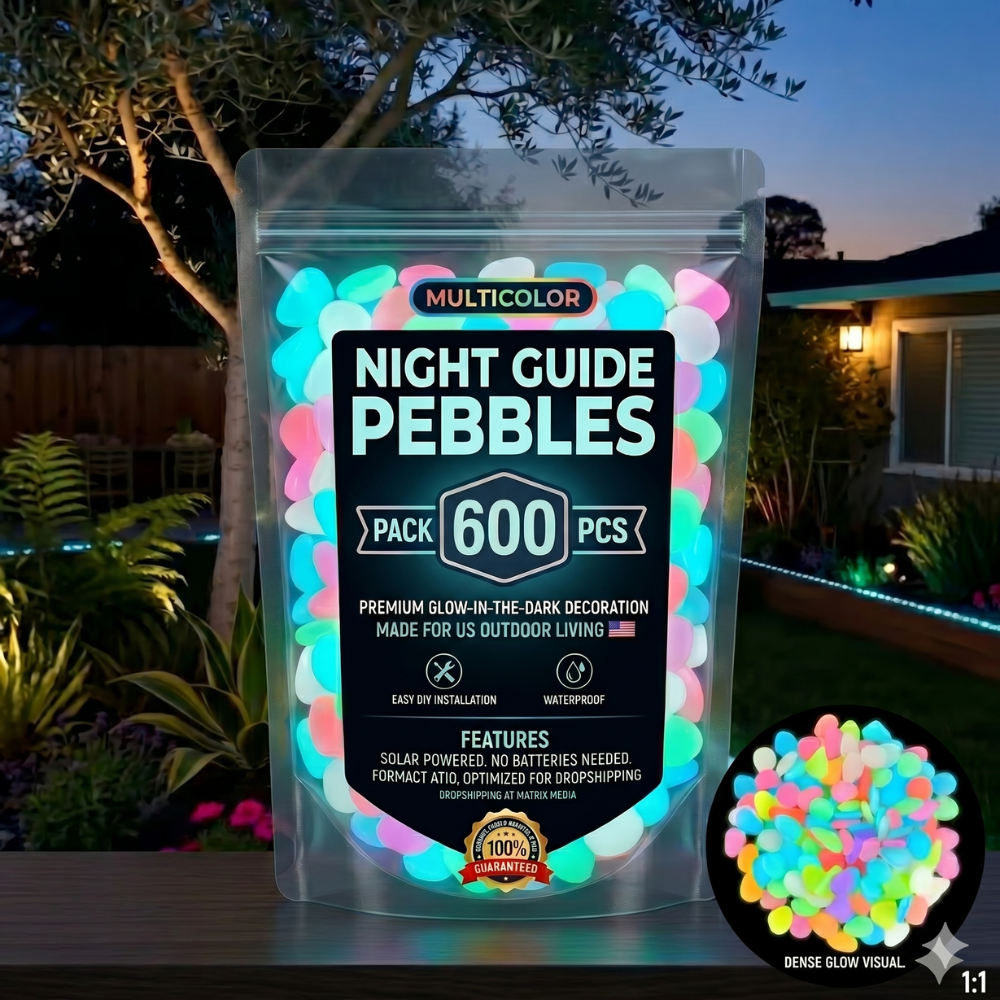 Colorful Glow-in-the-Dark Garden Stones🔥