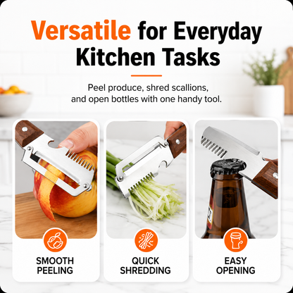 3-in-1 QuickPrep Vegetable Peeler & Cutter