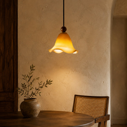 Fleuron Amber Bell Pendant Light