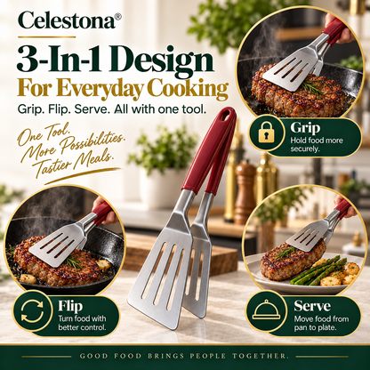Celestona® GripFlip 3-in-1 Steak Clamp