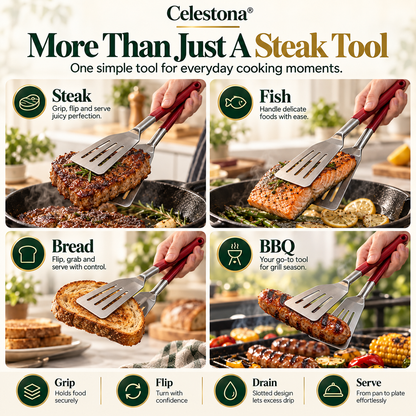 Celestona® GripFlip 3-in-1 Steak Clamp